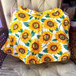 🌻 American Apparel sunflower denim skirt 🌻